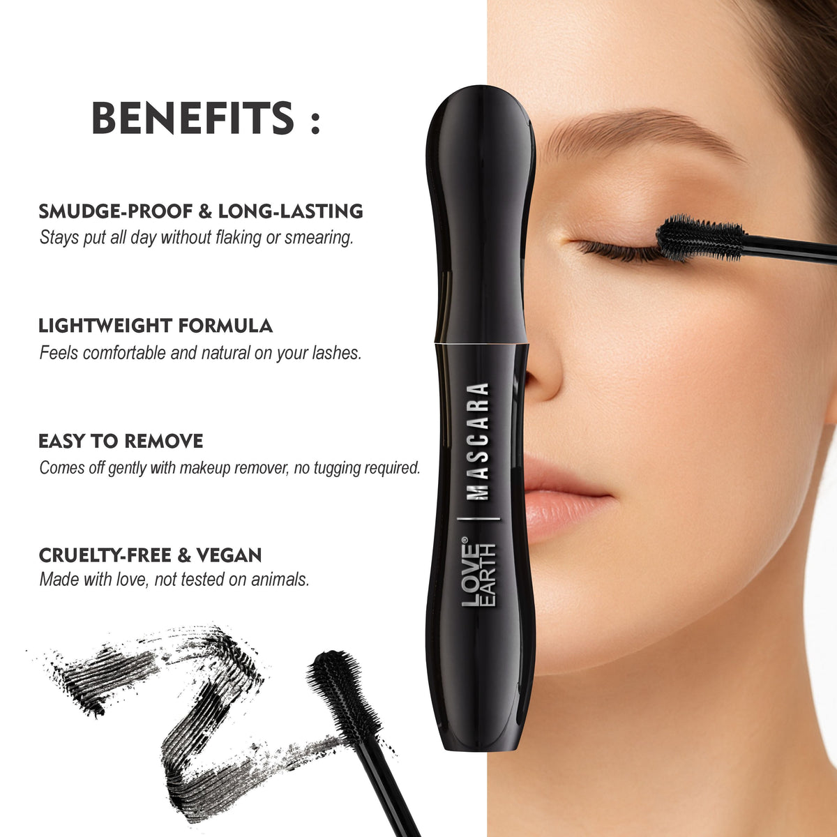 Image 7 of Mascara Volumizing & Lengthening | Smudge-Proof, Long-Lasting & Intense Black-8ml